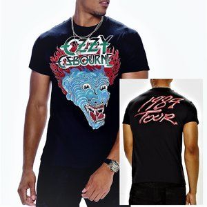 Ozzy Osbourne 1984 Tattoo Beast metal rock Official T-Shirt L runs small L NWT
